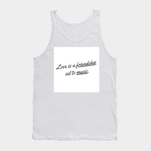 love is a friendship Tank Top